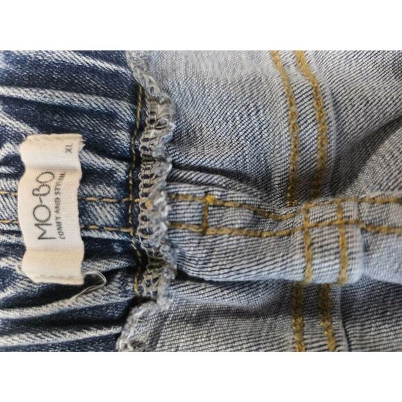 MO-BO Women's Vintage paper‎ bag waist Jeans Size XL - Picture 4 of 4